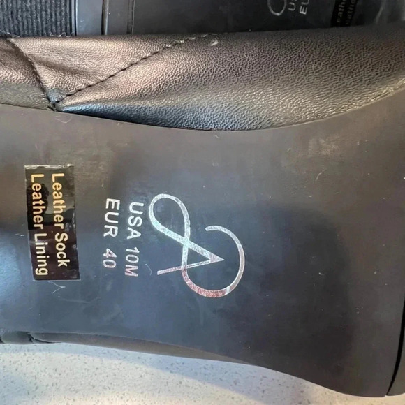 Adrianna Papell Black Ankle Boots Size 10 Wide Heel - Picture 10 of 11